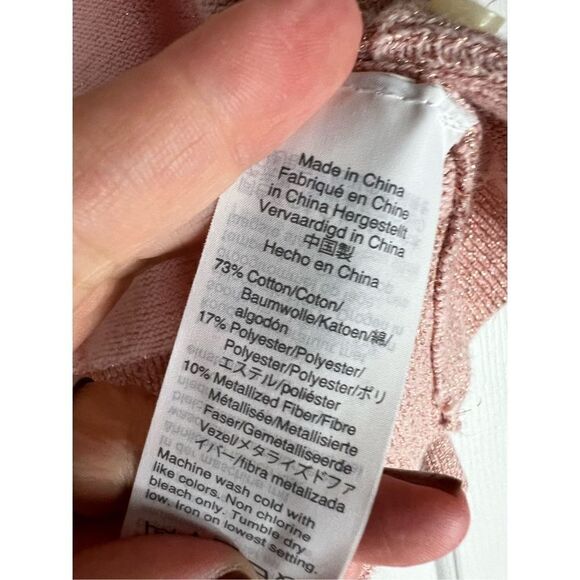 Crewcuts Girls Rose Gold Sweater Size 4/5 - Picture 3 of 4